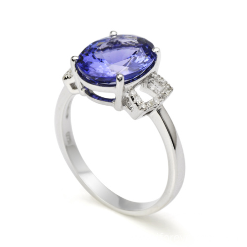 Tanzanite Finger Ring Value 925 Silver Jewelry